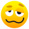 Woozy Face emoji on Emojione